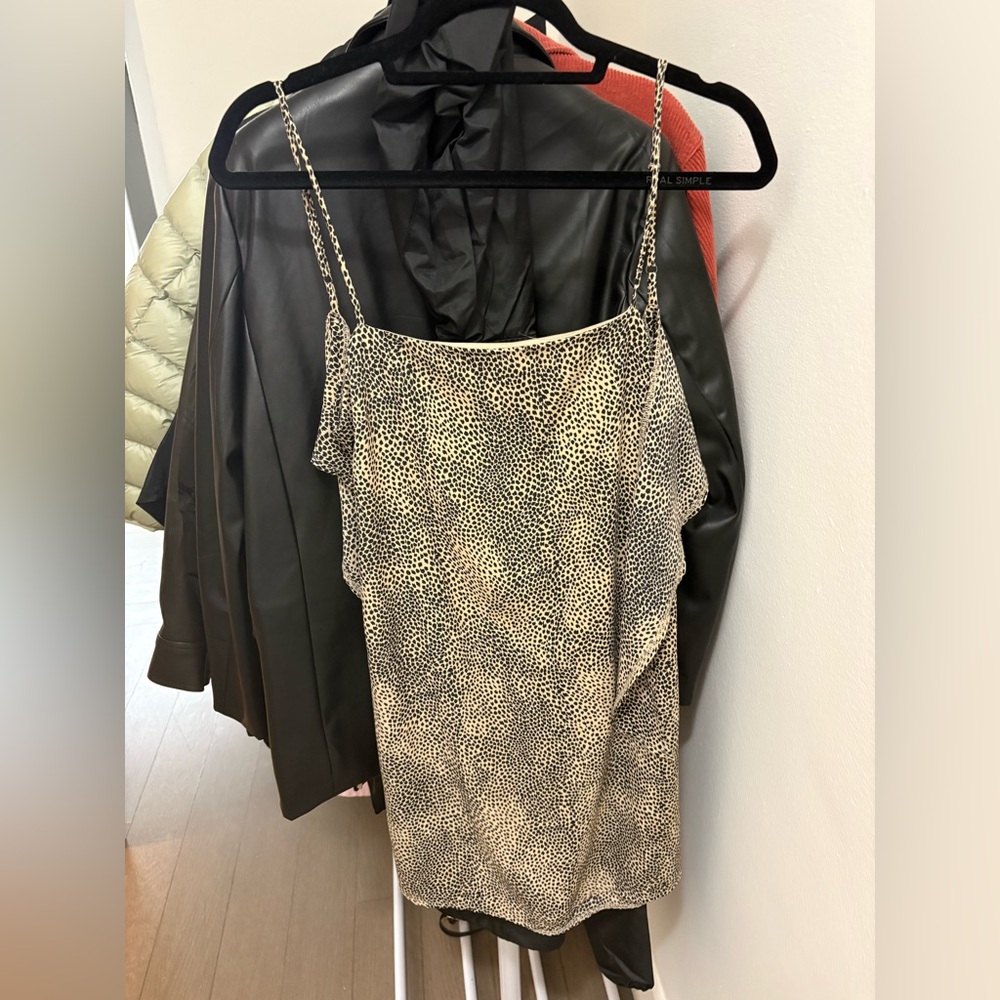 Mini cheetah/leopard print dress